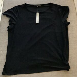 Preston & York Black Short Sleeve Top